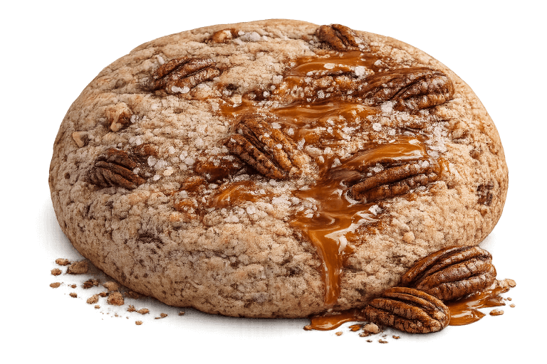 Cookie pecan caramel