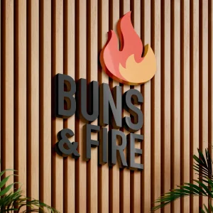 mockup buns & fire
