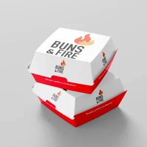 Mockup d'un emballage bons & fire