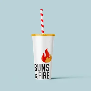 mockup drink buns & fire